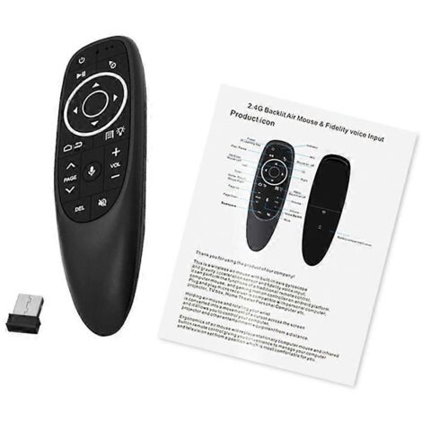 Télécommande Air Mouse Gyroscopique avec Contrôle Vocal et Rétroéclairage pour Box TV (1/4)