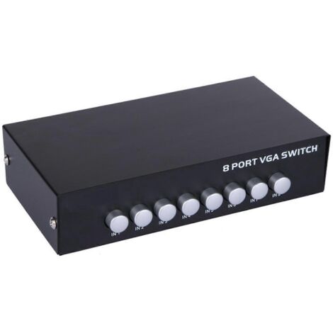 Commutateur VGA 8 Ports Intelligent - Sélecteur Vidéo 8 Entrées 1 Sortie sans USB (1/5)