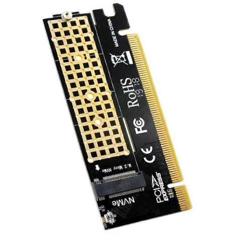 Carte d'adaptation M.2 NVMe vers PCIe 4.0 X16 pour disques durs M-Key