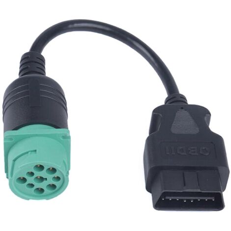 Câble de conversion OBD1 vers OBD2 pour véhicules, connecteur J1939 9 broches mâle vers OBD2 16 broches mâle (1/5)