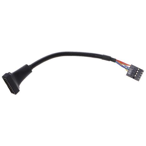 Câble séparateur d'en-tête USB, conversion 20 broches vers connecteur USB 9 broches pour carte mère (1/4)