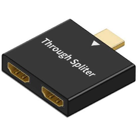 Adaptateur de Répartiteur Mâle vers Double Femelle pour Écran et Ordinateur Portable