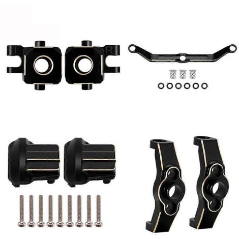 Bloc de direction en laiton TRX-4M pour essieux et couvre différentiel 1/18 RC (1/5)