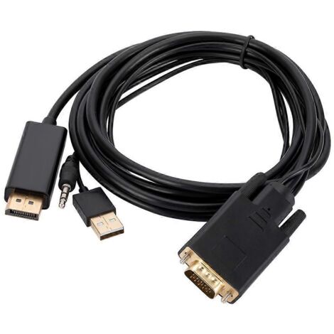 Câble de conversion VGA vers DisplayPort léger, 6 pieds/1,8 mètre (1/5)