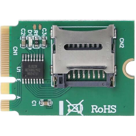 Adaptateur M2 NGFF vers Micro SD pour carte TF, compatible SDHC SDXC et emplacement WIFI Key A.E (1/5)