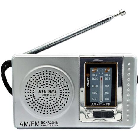 Radio AM/FM Portable R2048 avec Antenne Télescopique et Double Bande (1/5)