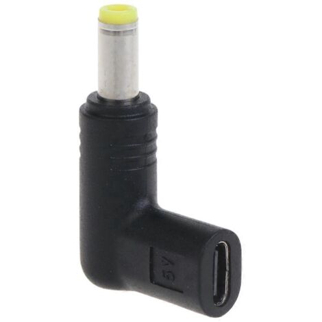 Adaptateur d'alimentation Type C vers DC 5.5x2.1mm pour charge rapide (1/5)
