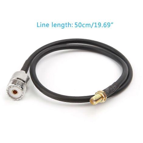 Câble d'Antenne RF SMA Femelle vers UHF SO239 PL259 Femelle RG58 Pigtail (1/5)