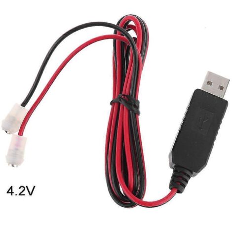 Câble d'alimentation convertisseur 3.7V pour batteries 18650/26650 (1/5)