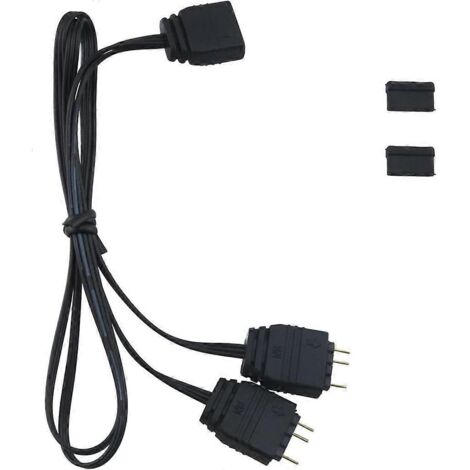 Câble d'extension ARGB 5V 3 broches pour carte mère ASUS/MSI, compatible Aura Sync