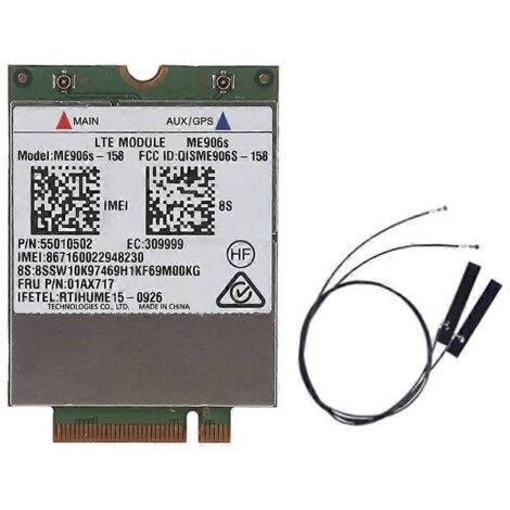 Module 4G LTE ME906S-158 débloqué avec antennes sans fil, carte NGFF-M2 (1/5)