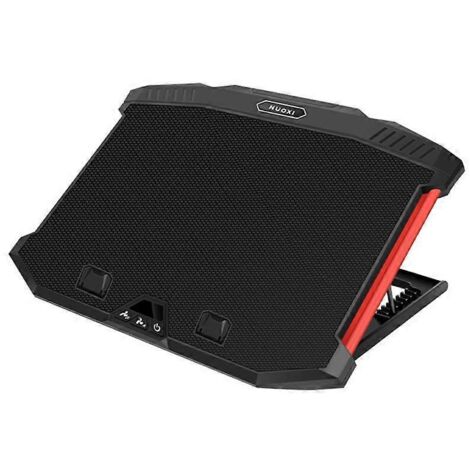 Support d'ordinateur portable pliable avec ventilateurs de refroidissement - Support réglable pour PC portable (1/5)