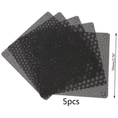 Filtre à poussière PVC 70mm pour ventilateur PC, grille de protection anti-poussière pour boîtier d'ordinateur. (1/4)