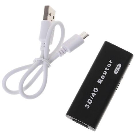 Mini Routeur WiFi 3G Portable 150Mbps avec Port USB et RJ45 (1/4)