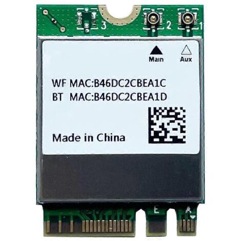 Carte WiFi Mini PCIE Dual Band 2.4/5 GHz 1200 Mbps avec Bluetooth 5.1 RTL8822CE (1/5)