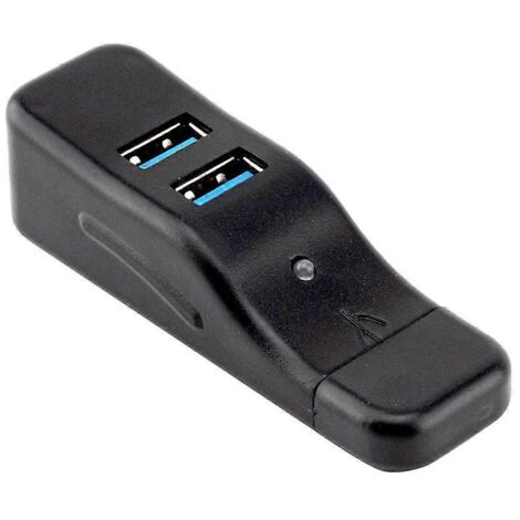 Hub USB 3.0 4 Ports Slim avec Câble Extension pour PC de Bureau, Répartiteur de Données (1/5)