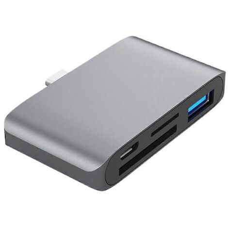 Hub USB C 4 en 1 avec Ports USB 3.0 et Lecteur de Cartes SD/Micro/TF (1/5)