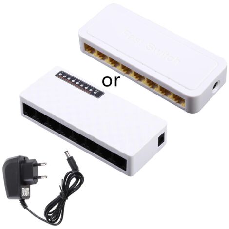 Commutateur Ethernet Gigabit 8 Ports pour Réseau Domestique, Répartiteur Bureau Haute Vitesse (1/5)