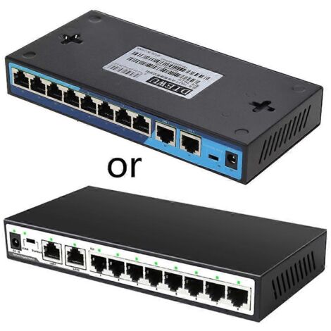 Commutateur réseau 10 ports Gigabit 10/100/1000Mbps RJ45 avec isolation VLAN et fonction splitter (1/5)