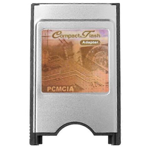 Adaptateur Compact Flash CF vers PCMCIA PC Card pour ordinateur portable - Lecteur de cartes mémoire (1/5)