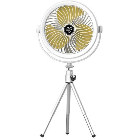 Ventilateur de Bureau Rechargeable 360° Rotatif - Mini Ventilateur Portable pour Maison, Bureau et Voyage (1/4)