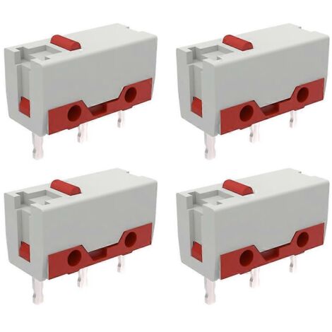 4 pièces interrupteur souris microswitch DMP1101 50M 0.68N 3 broches rouge (1/5)