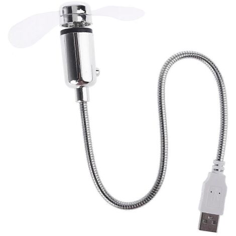 Ventilateur de bureau USB portable avec cou flexible, ventilateur de table pour maison et bureau (1/4)
