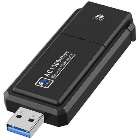 Adaptateur WiFi Double Bande 2.4/5 GHz USB 3.0 pour PC, Récepteur Émetteur sans Fil Haute Vitesse (1/5)