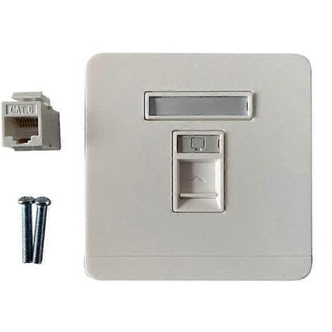 Panneau de Prises Réseau CAT6 RJ45 - 86 Type Interface Module pour Câble Ethernet