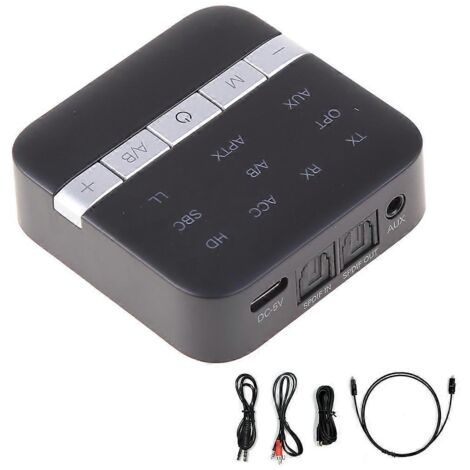Émetteur-récepteur audio Bluetooth 5.0 sans fil 2-en-1 avec prise 3.5 mm (1/5)