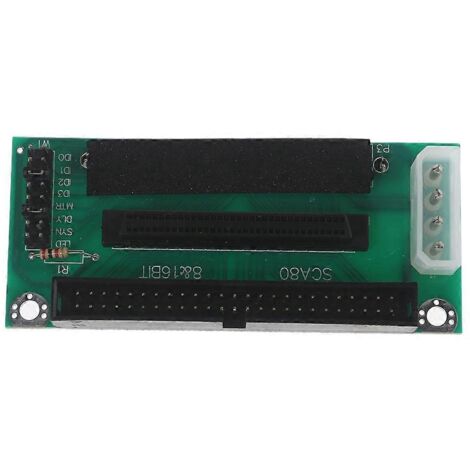 Carte d'adaptation SCSI 80 broches vers 68/50 broches pour transmission de données sur mini PC (1/5)