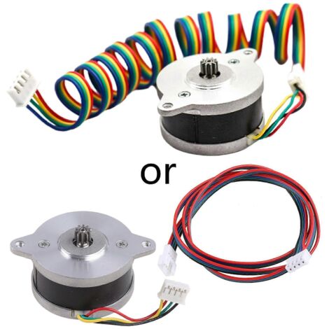 Moteur pas à pas NEMA14 biphasé 4 fils 36BYGH 36mm, 30000h longue durée, câble 70cm, haute précision pour impression 3D et CNC. (1/4)