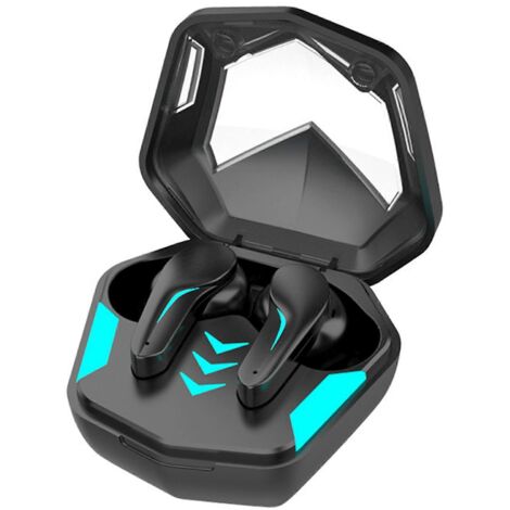 Casque audio sans fil Bluetooth compatible jeu, écouteurs stéréo avec bonne qualité sonore pour gaming. (1/5)