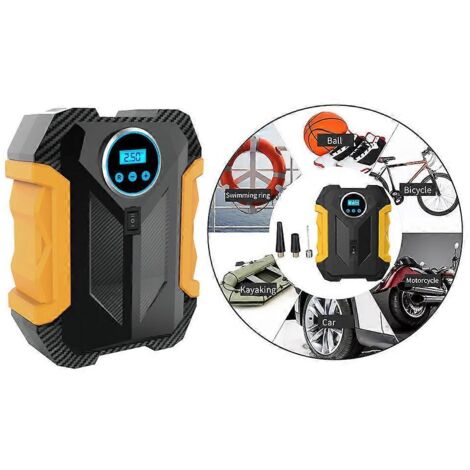 法语产品标题(不超过190字符):
"Gonfleur de pneus numérique électrique avec arrêt automatique, compresseur d'air portable pour voiture, moto et vélos, pompe à air précise et pratique" (1/4)