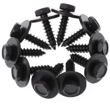Voici une proposition de titre produit en français (moins de 190 caractères) :
Vis autotaraudeuses tête hexagonale 8 mm noires 10 pièces 4,8x19 mm avec rondelle libre prisonnière pour fixation rapide (1/4)