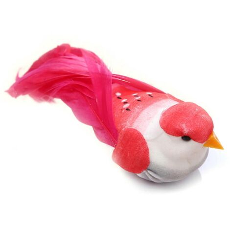 12 oiseaux en mousse artificielle avec plumes, décoration simulation DIY pour maison et jardin, accessoire de bricolage ornemental. (1/4)