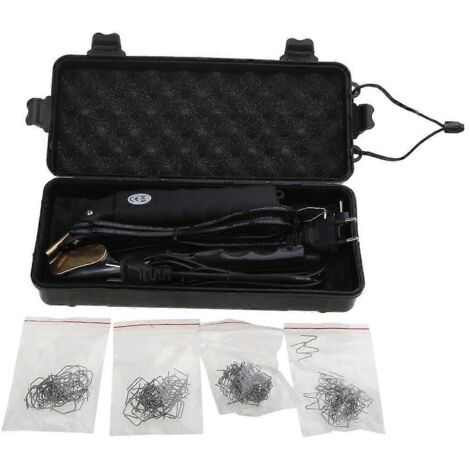 Kit de soudure pour réparation de fissures de pare-chocs auto - Machine à agrafer plastique chaude, système de soudage pour plastique de carrosserie. (1/4)