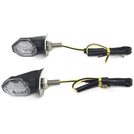 1. Rétroviseurs moto LED clignotants séquentiels fluides 2 pièces – Indicateurs de direction lumineux pour motocyclette. (127 caractères) (1/4)