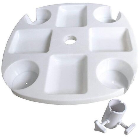 Umbrella Holder Drink Cup Poolsun Stand Beach Hanging Hook Beer Rack Tray (1/4)