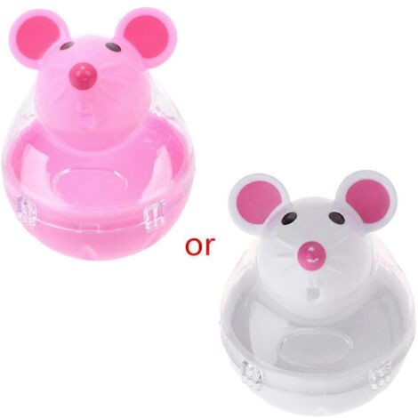 Chat automatique pour chat : distributeur de friandises interactif avec souris tournante, jouet distributeur de nourriture pour chat. (1/4)