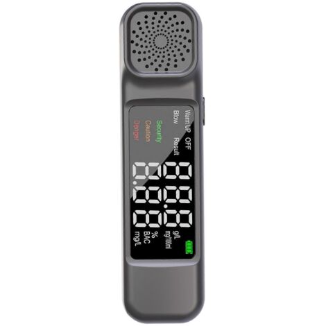 Alcootest Éthylotest Respiratoire Détecteur d'Alcool LCD Écran Numérique Testeur d'Haleine Précision Professionnelle pour Conducteurs (1/4)