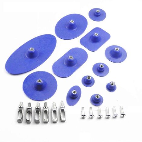 法语标题:Kit de réparation carrosserie mini ventouse tire-dent, outil de débosselage sans peinture pour retrait de panneaux et réparation de bosses, aspiration puissante. (1/4)