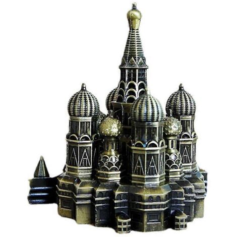 Décoration intérieure nordique, statuette métallique du Kremlin, figurine design pour coin lecture, cadeau original style scandinave. (1/4)