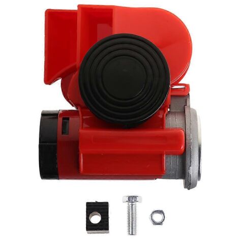 1. Corne électrique double ton 12V 150DB super puissante pour voiture, bateau, marine – 8A klaxon escargot ultra fort (117 caractères) (1/4)