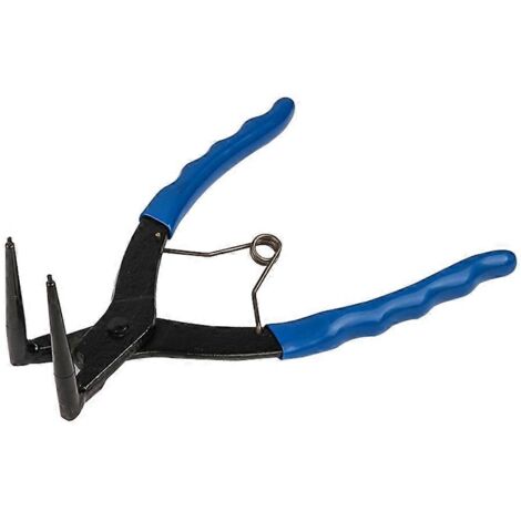 Pince à circlips long nez, 90° coudé, usage intensif, interne, pour bagues de retenue, outil robuste. (1/4)