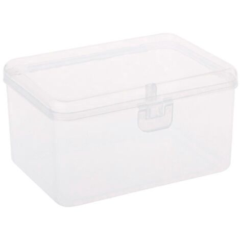Transparent Storage Box Stackable Latching Storage Container Multifunction (1/4)