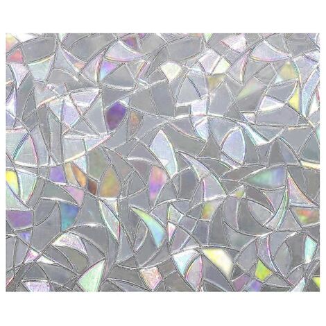 Voici une proposition de titre produit en français (moins de 190 caractères) :
Film vitre décoratif 3D aspect vitrail, sticker privacité anti-UV, autocollant statique sans colle, motif vitrage opaque (1/4)