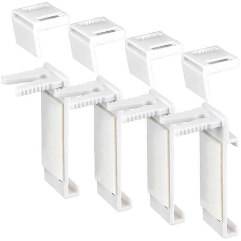 Roller Blind Brackets Easy to Use No Drilling Clamp Holder Plastic Material (1/4)