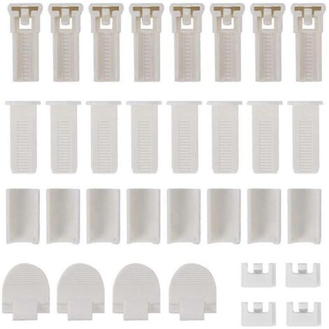 Voici une proposition de titre en français (caractères : 187) :

Lot de 32 accessoires à rideaux plissés, fournitures de décoration de fête polyvalentes, articles pour guirlandes et suspensions (1/4)