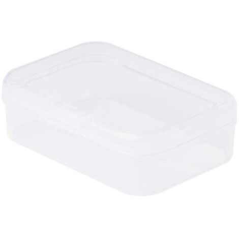 Rectangular Storage Box Clear Mini Jewelry Bracelet Necklace Ring Organizer (1/4)
